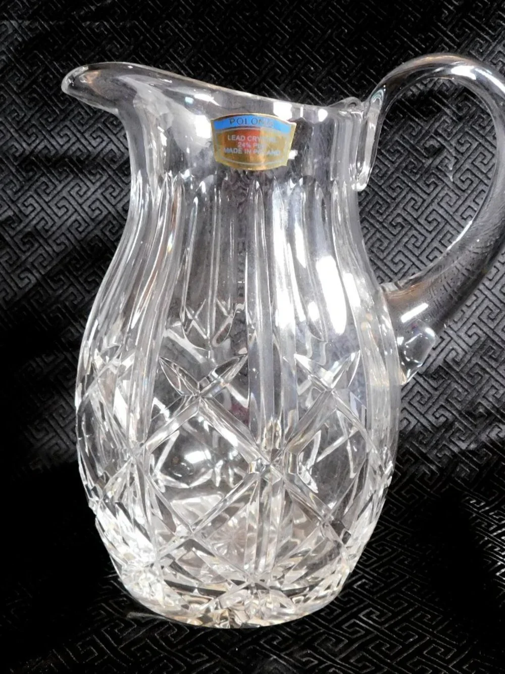 Polonia Cut Crystal Pitcher # 24814
